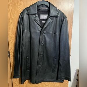Men’s leather coat size XL Tall thinsulate zip out lining
